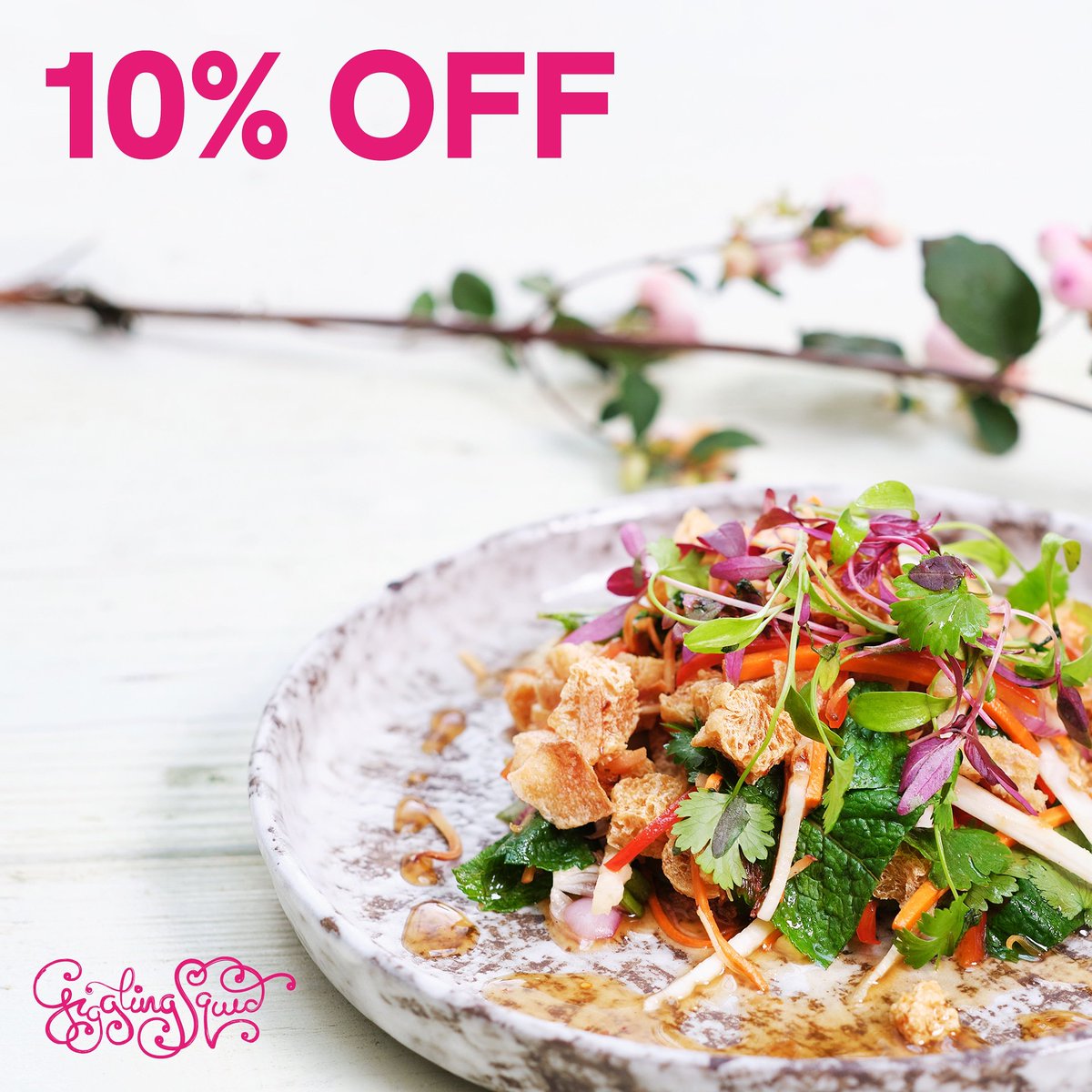 W_V_Events's tweet photo. @GigglingSquid in would like to share the spring in their step by offering their fellow Villagers 10% off their Thai feast takeaways during April.
Valid Mon – Thu until 29.04.2021. CALL &amp; COLLECT only. To redeem, call in your order on 020 8946 4196 and quote ‘VILLAGE VOICE’. https://t.co/3MC9Of11tA