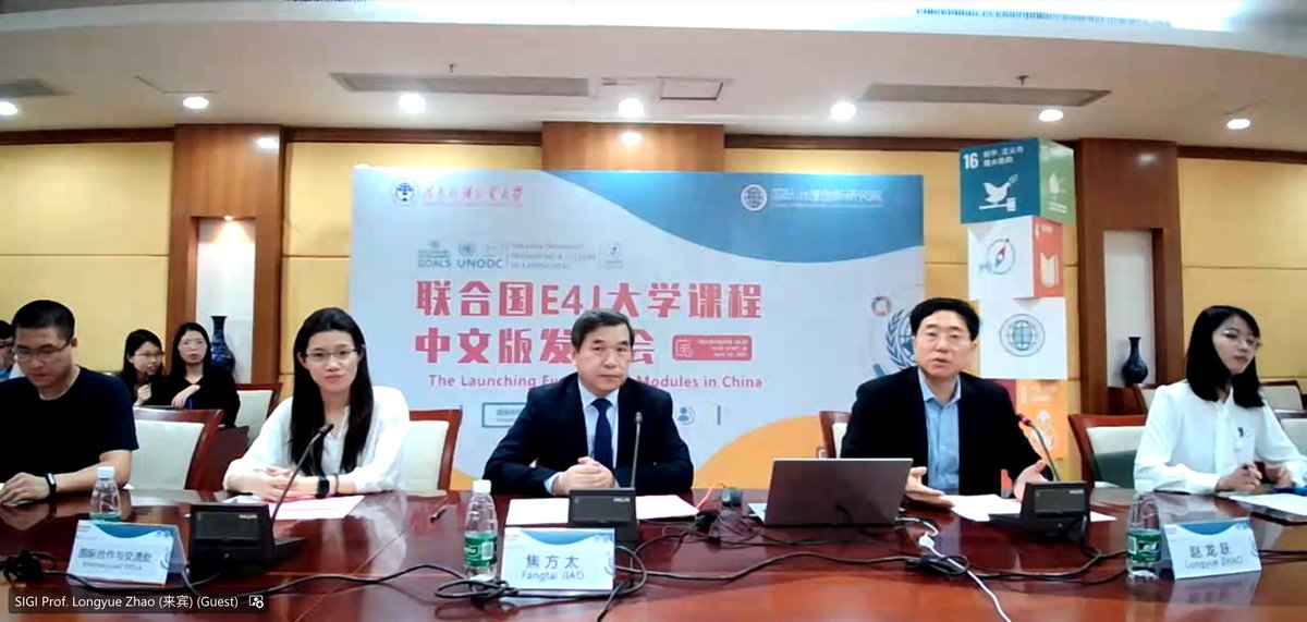 MarcoTeixeiraUN's tweet photo. It was a pleasure to speak at today's launch of the academic modules on Integrity &amp; Ethics and Anti-Corruption in China co-hosted by #Education4Justice &amp; the Guangdong University of Foreign Studies.

W/ support of educators we can empower youth to become future Agents of Change. https://t.co/IMCNFzoweh