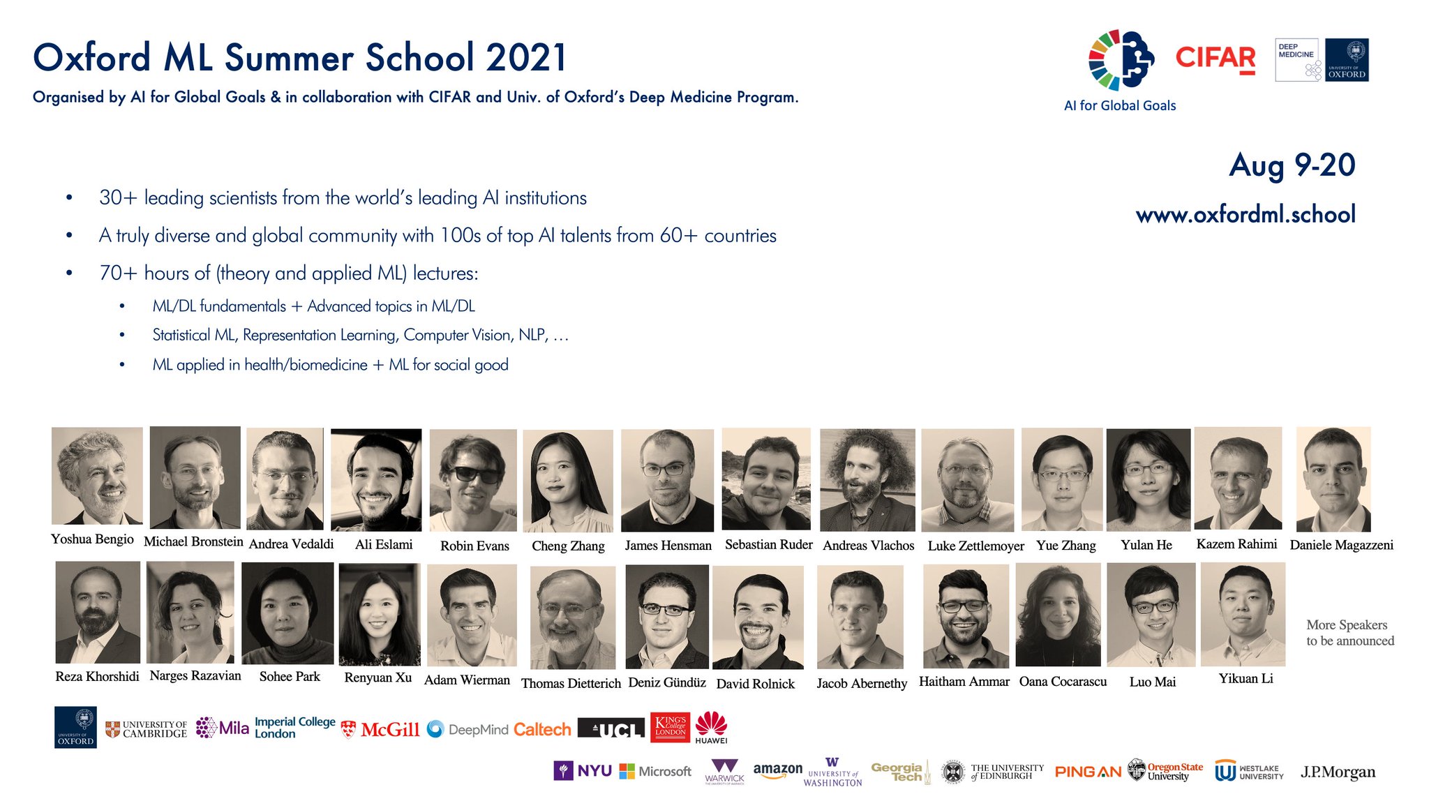 AI for Global Goals on Twitter "Oxford Machine Learning Summer School