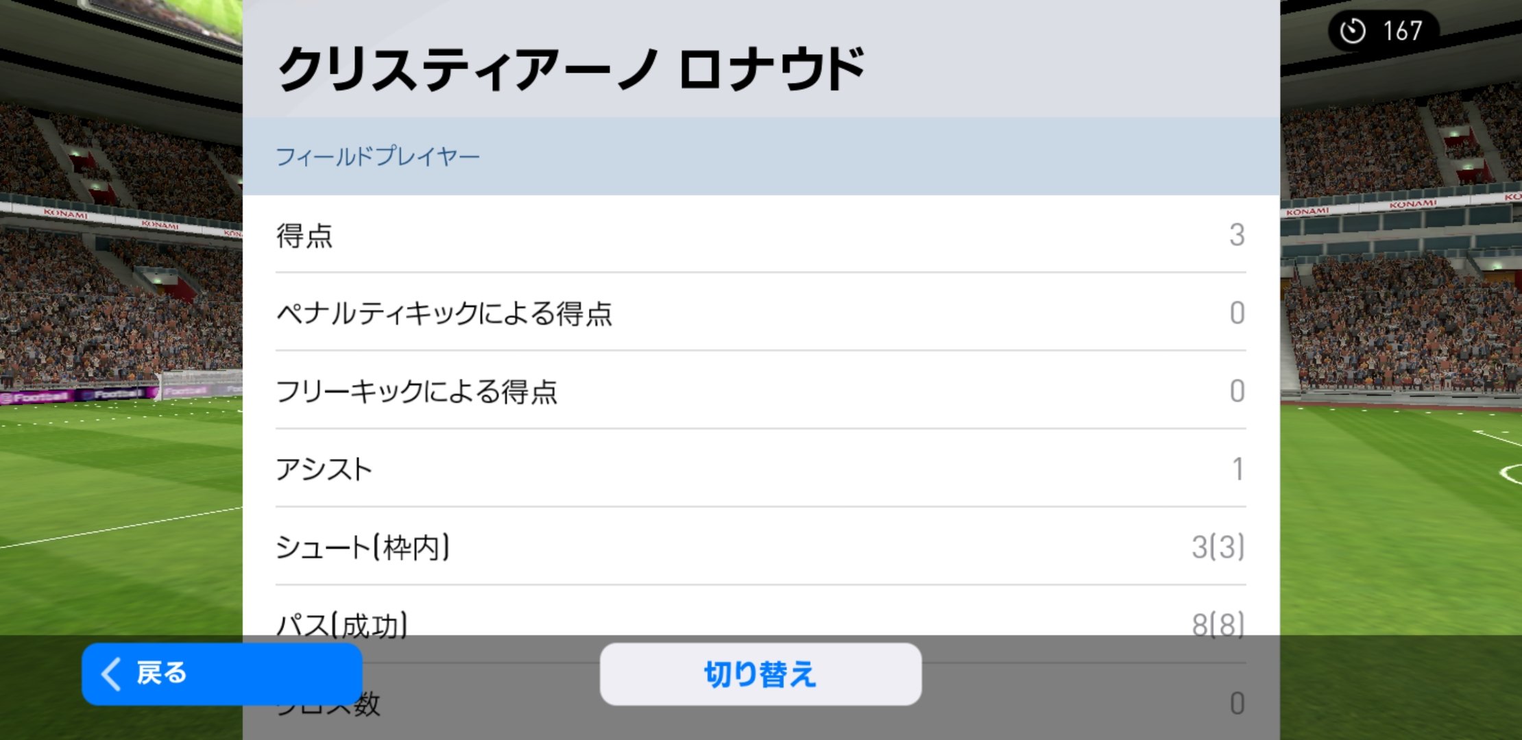Momonesia 動きが軽い フィジカル変わらず強い 守備もできる Omfで使ってますが スピ瞬とアグレッシブネスが高いおかげでボールを奪い取るシーンが増えました 素晴らしい使用感 ウイイレアプリ21 アイコニックロナウド T Co