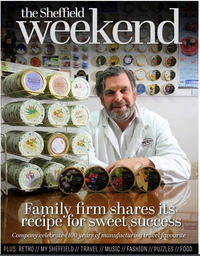 The cover star of the new @SheffieldStar 32-page The Sheffield Weekend Saturday supplement, from city firm @SimpkinsSweets , great story by @SarahMarshallJP .
The Weekend is also the new home of Retro.