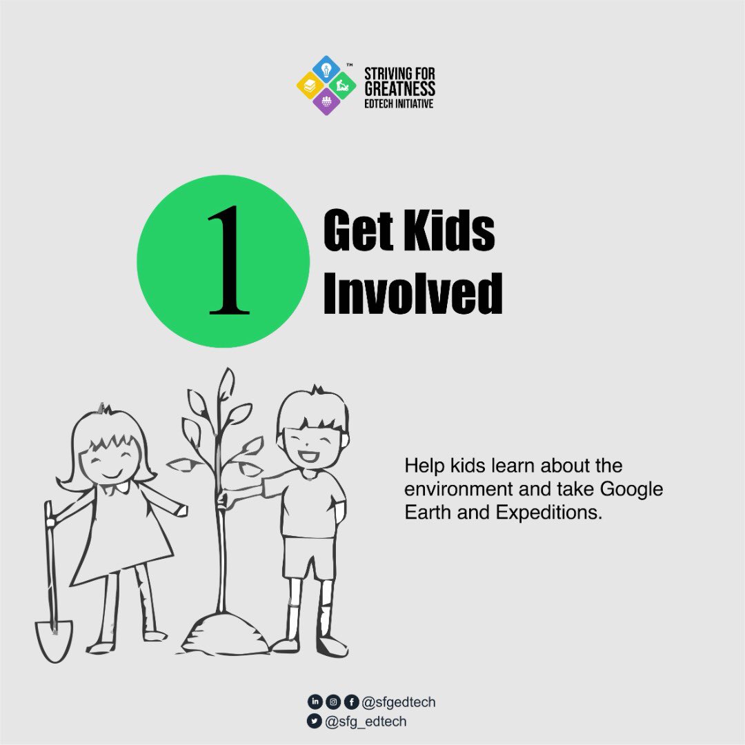sfg_edtech's tweet photo. To celebrate #EarthDay and help spread awareness regarding the alarming condition of our planet, here are 3 easy ways you can contribute your part to the campaign.
Let’s commit to a green, sustainable future.
#SFGEdTechInitiative #GrowWithGoogle #AppliedDigitalSkills https://t.co/fOAmWQNrRD