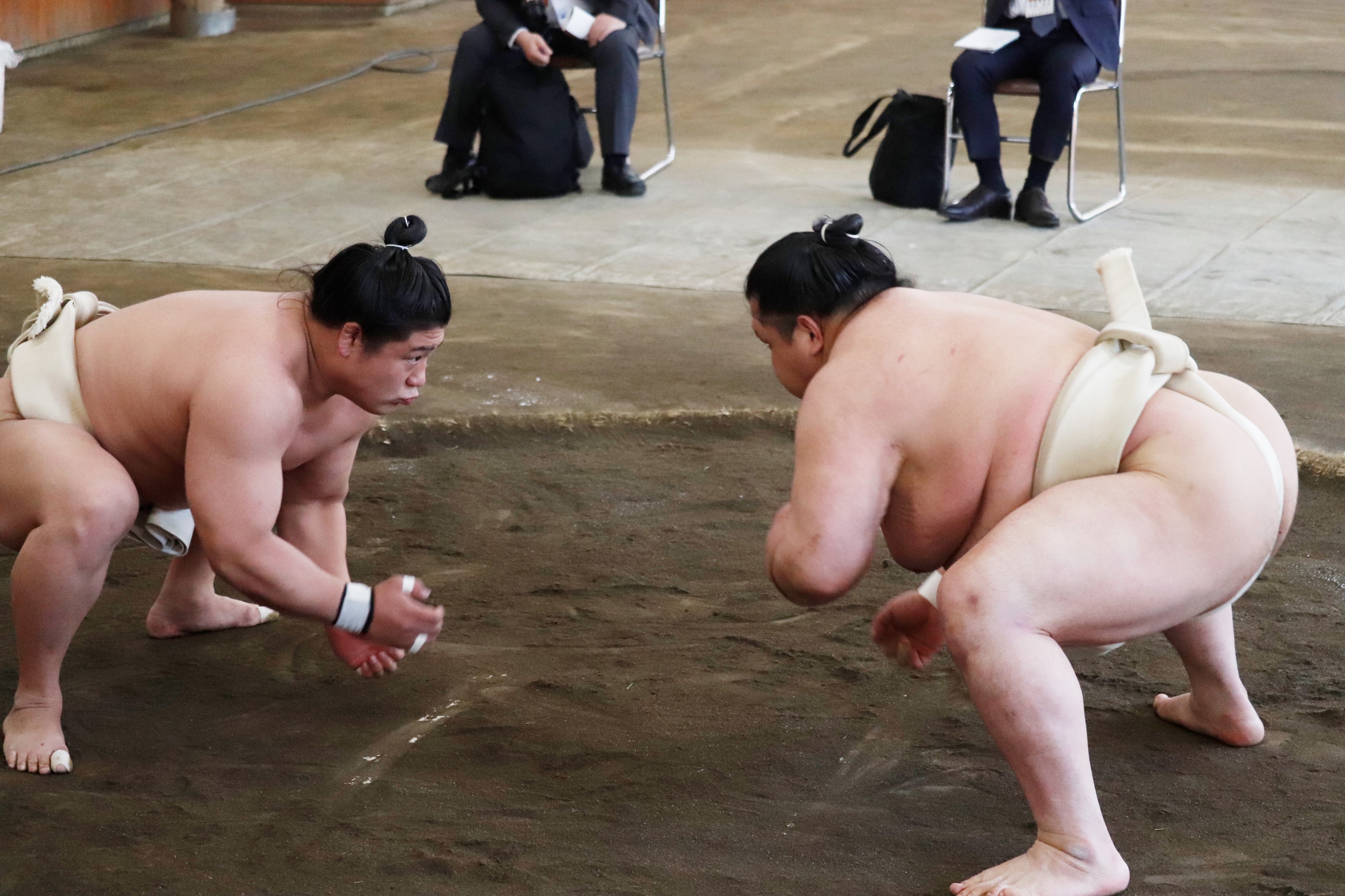 X 上的日本相撲協会公式：「＜合同稽古＞ 若隆景と阿武咲の稽古 