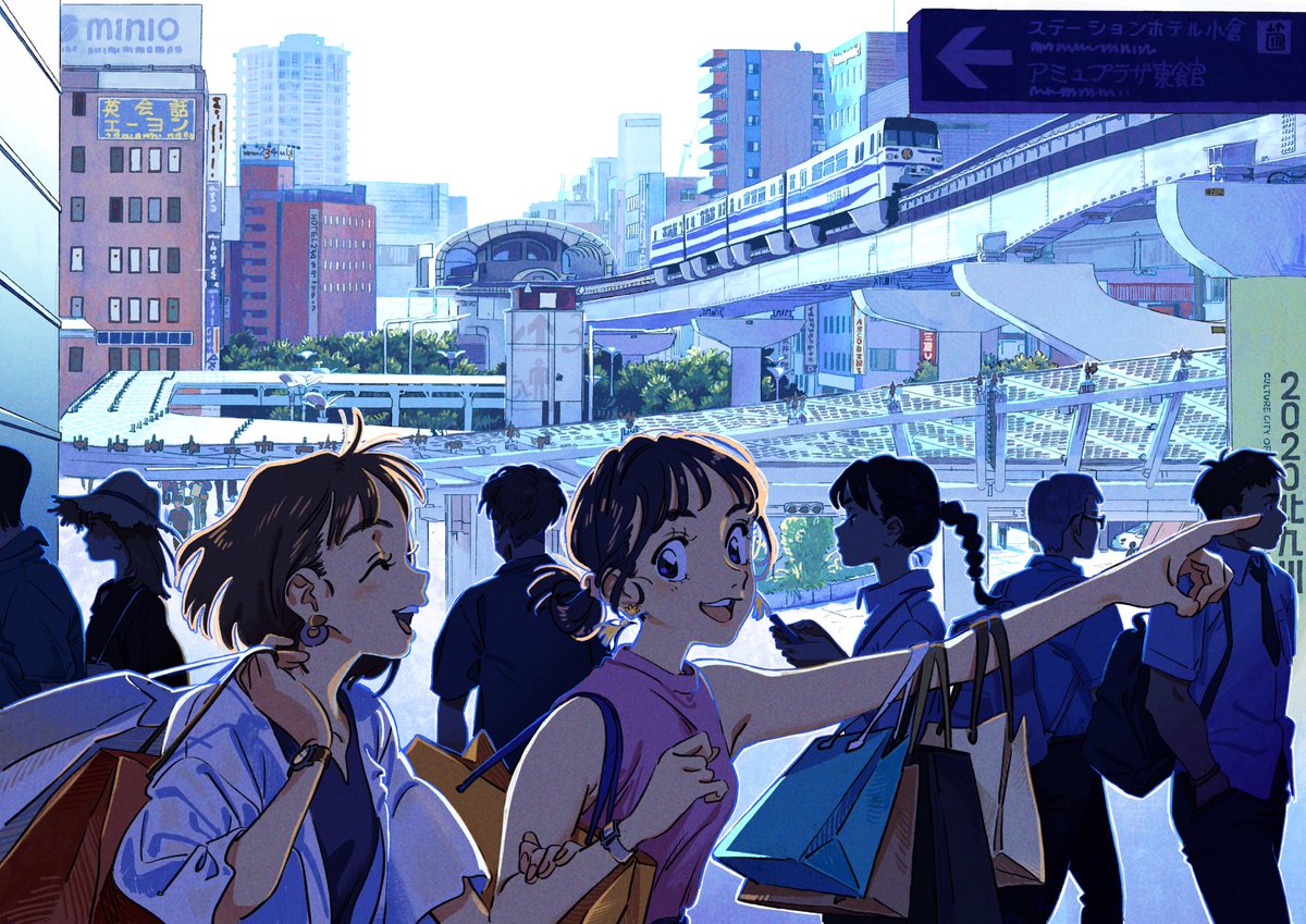 かりや 北九州市移住促進prポスターイラスト 描かせていただきました 小倉駅 平尾台 門司港です