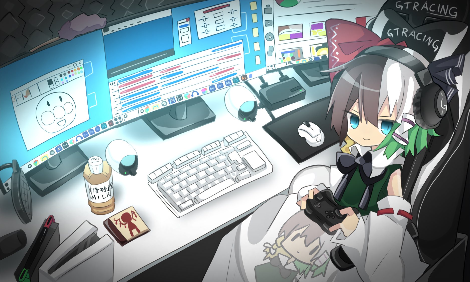 そる ゆっくりk 部屋紹介動画のイラスト描いてみました トリプルモニター羨ましいです T Co Qnmj0xnp1t Twitter