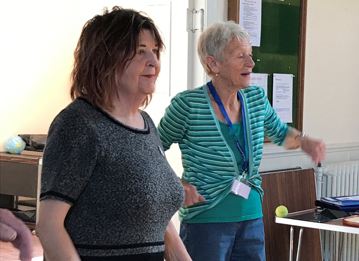 BeyondDementia_'s tweet photo. And stretch! Our #MovementfortheMind group in #Chippenham reopened this week and members were delighted to be back and enjoying the exercise. We’re so glad to see you all again😀@WiltsHour @OliverPhippsCEM @ChipBoroughLC @ChippenhamHub @OneChippenham #dementia @ChippenhamACE https://t.co/nWgNtjUlHr