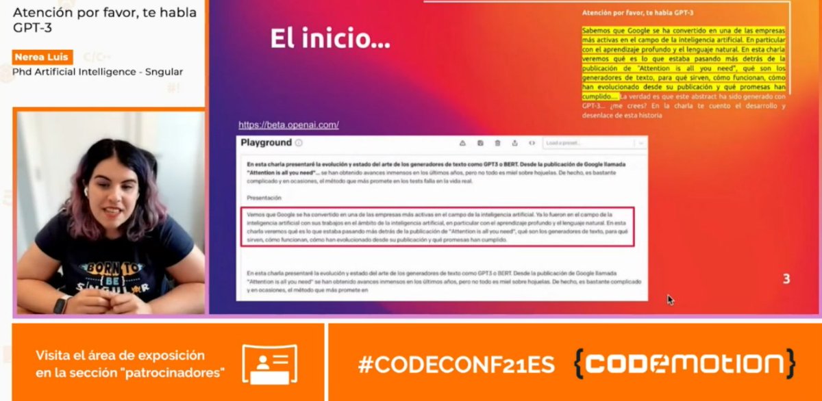 martaarcones's tweet image. Que orgullo @sailormerqury 🔝👩‍💻🤖 tenerte en la Keynote de #codeconf21es eres el referente que muchas necesitamos!!!