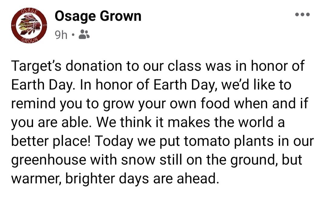 Happy Earth Day!Osage Grown is a local school program teaching students the importance of food sourcing.Proud to partner with them!Can’t wait to help them sell their plants 🌱🪴🍅 #NationalVolunteerWeek #lakelife #T1914 <a href="/Starkskg/">Shannon Groll</a> <a href="/jackson1_jason/">Jay</a> <a href="/RicaDevas/">Erica DeVasier</a> @rachelbsands