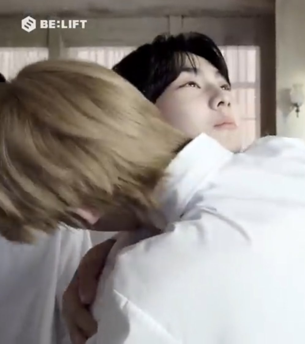let's start with our leader. jungwon's hug is probably like a teddy bear's, just super warm and perfect for cuddles he will probably pat u on the back too haha im not okay