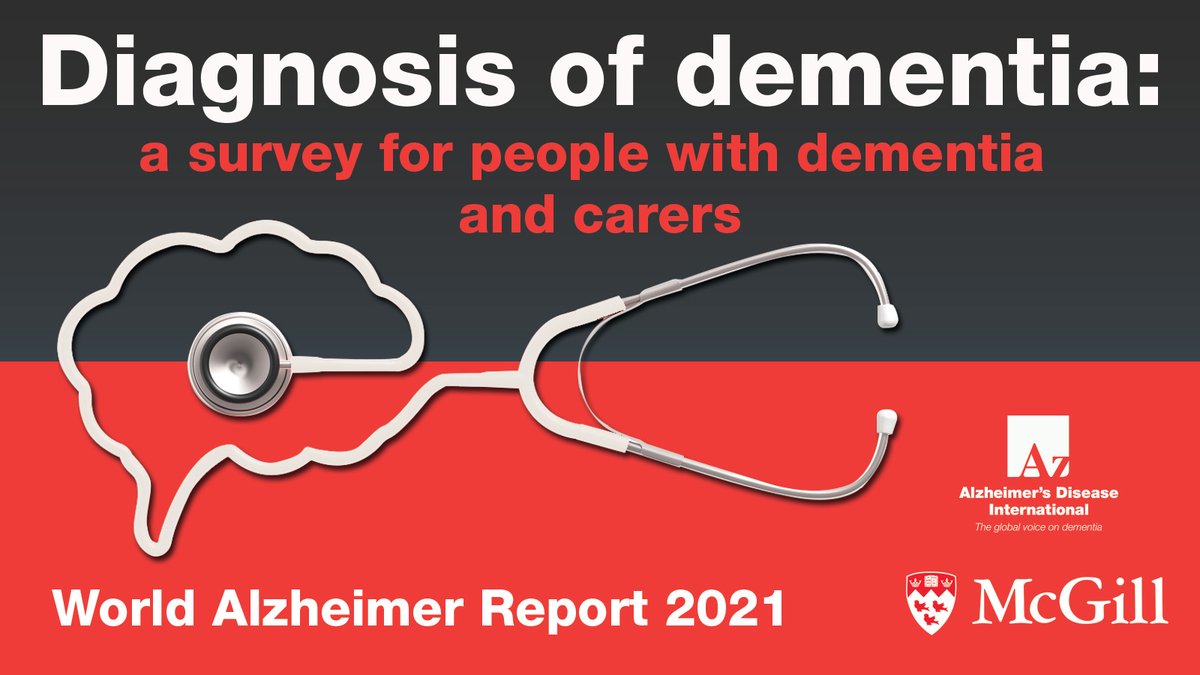 The #dementia diagnosis process can often be a painful experience for many. Through this year's #WorldAlzReport, we aim to try &amp; change this. If you are living with dementia or a carer, please take our survey on your experience of the diagnosis process. bit.ly/3tEdaWe