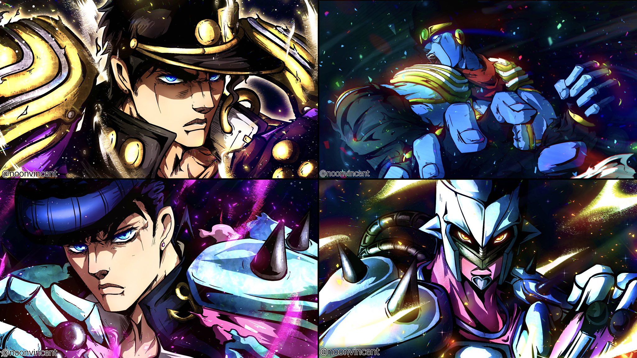 vincentnoon on X: Every Stand in JoJo's Bizarre Adventure⭐️ Anime and  Manga colors Hope you like it !  / X
