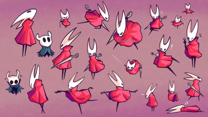 Horde of Hornet (and Ghost)
#HollowKnight 
#hollowknightfanart 