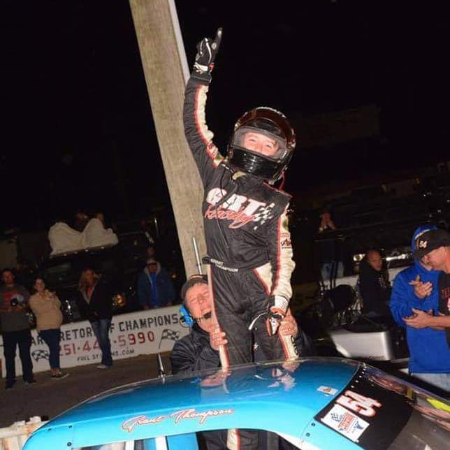 Grant Thompson Racing (@grantthompson54) on Twitter photo Throwback Thursday to my 1st pro truck win at my home track <a href="/MobileSpeedway/">Mobile Speedway</a>
#raceface_bd #teamPFC #impactbymcs #galeforcesuspension Throwback Thursday to my 1st pro truck win at my home track <a href="/MobileSpeedway/">Mobile Speedway</a>
#raceface_bd #teamPFC #impactbymcs #galeforcesuspension