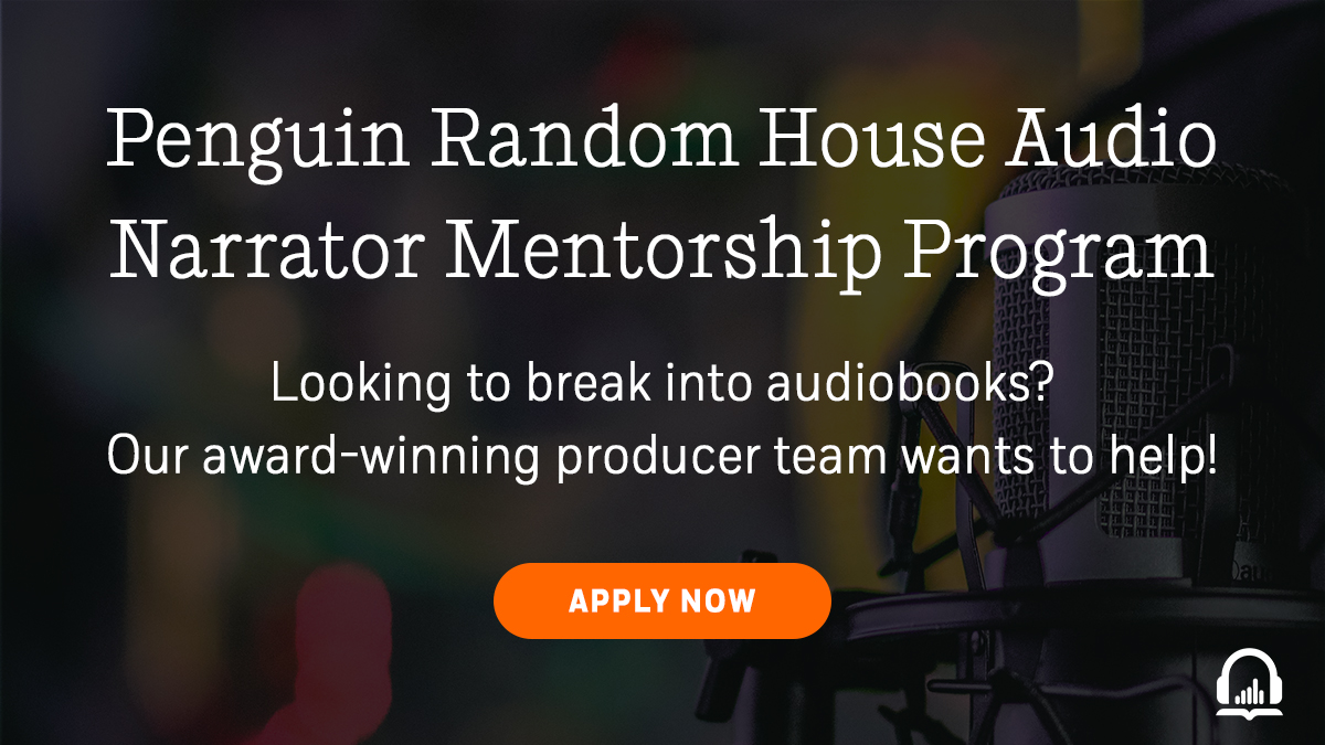 PRH Audio Narrator Mentorship Program is here! Actors new to audiobooks get the chance to work with our producers to strengthen their craft &amp; gain industry knowledge. 

Now accepting applications for June–November 2021 session. Deadline is 5/14.
Apply now: bit.ly/3esGPvb