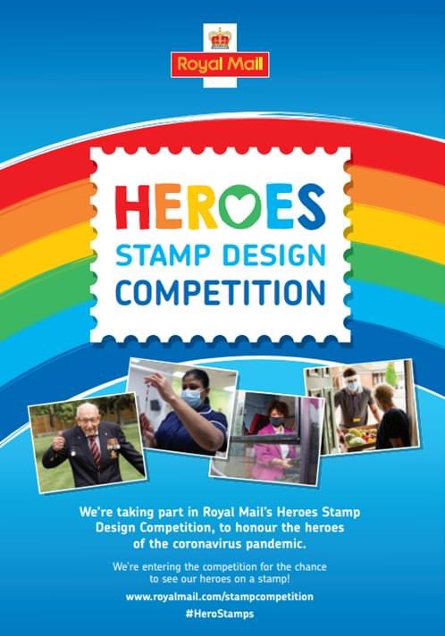 Heroes Stamp Design Competition:

We are inviting all students in Yrs 7-9 to participate in this <a href="/RoyalMail/">Royal Mail</a> competition. Entry forms are available from the Art Dept, and all entries are to be received by 20th May. Good luck! 
stampcompetition.ichild.co.uk/?l=en-GB&utm_s…
