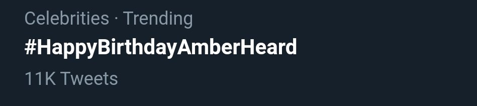 Why are people wishing a happy birthday to Amber Heard when they could be wishing it to me? J/K 
