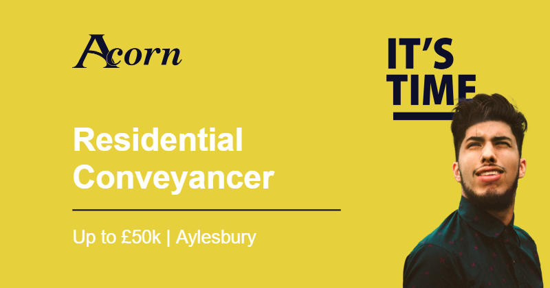 Fantastic opportunity for a Residential Conveyancer to join a progressive and hugely influential conveyancing team that due to organic growth is looking for a new conveyancer. 

More info: acornpeople.com/job-search/job…