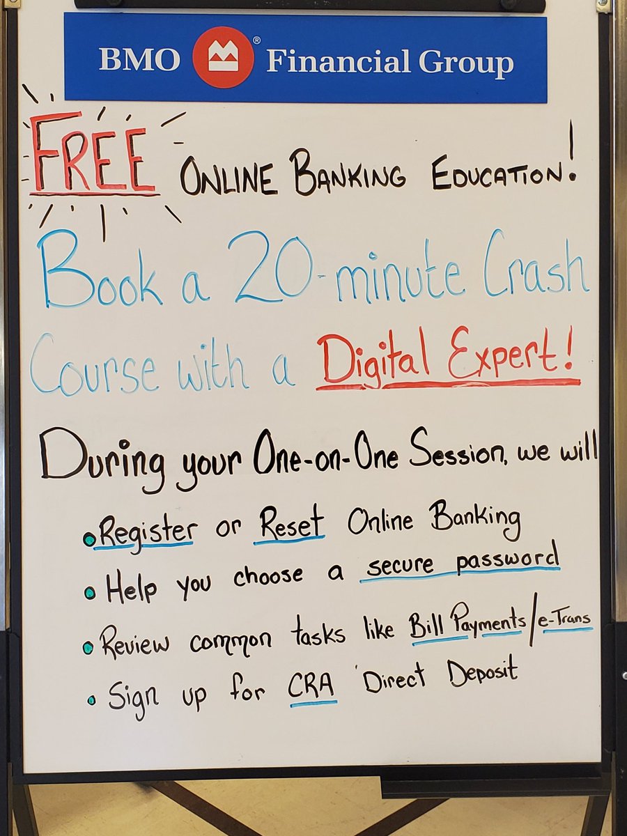 Stop in at the Brockville branch and let us show you how to do online banking #bmo