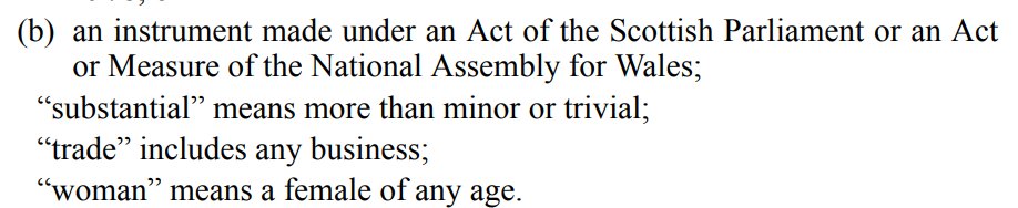  #QuestionsForHarvie  @patrickharvie Is sex defined in law? Yes, Equality Act 2010  #HarvieHatesWomen