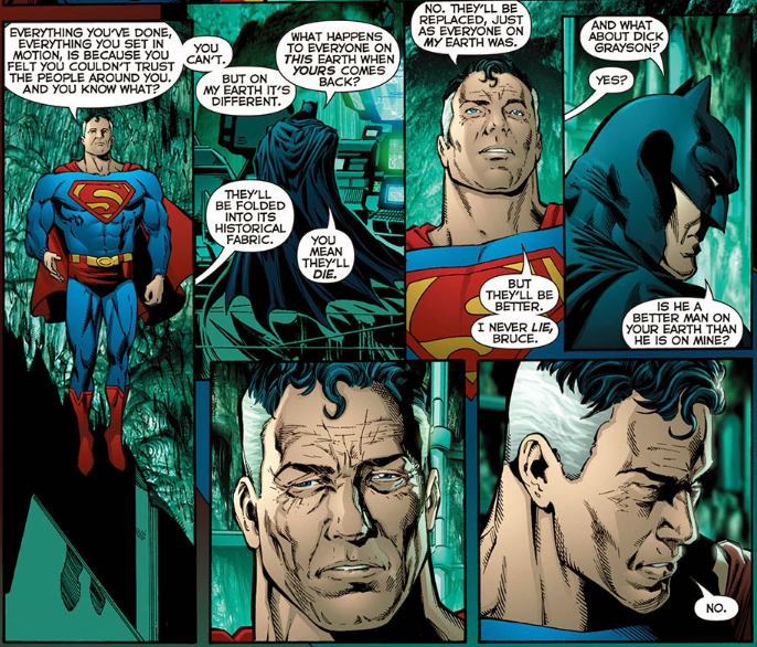 Er what?! Dick and Clark have a SUPER-close relationship in comics. From fighting crime together to Clark encouraging Dick to be the hero he needs to be to their shared Nightwing connection to Clark literally not destroying a Earth because Dick was there.  https://twitter.com/HalcyonTraveler/status/1385273002435117057