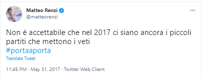 carlogubi's tweet photo. Ipse dixit. Noi siamo il 98%, lui è il 2%: 1% di élites + 1% di cialtroni #partitini https://t.co/kOiqMi59l9