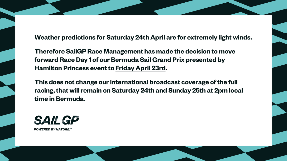 SailGP tweet media