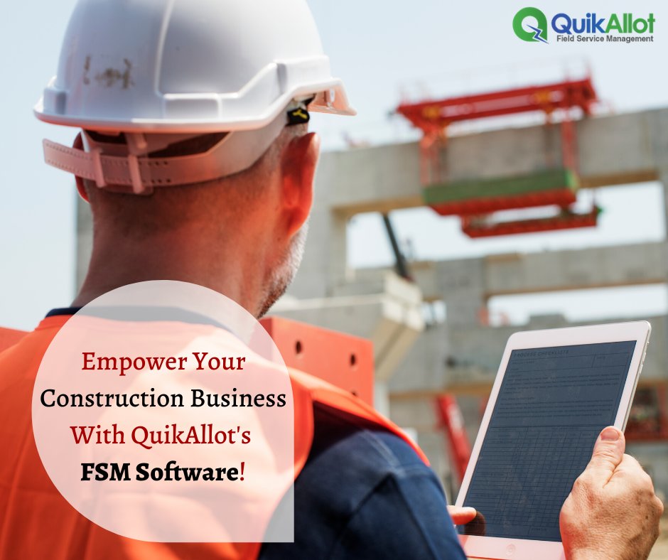 quikonesolution's tweet image. Running a #construction business? Connect your back end office &amp;amp; field technician &amp;amp; increase visibility in the workflows with #QuikAllot’s #FieldTechnicianManagementSoftware! bit.ly/2yVFNGC

#ConstructionFieldServiceManagementSoftware #ConstructionFieldDispatchSoftware