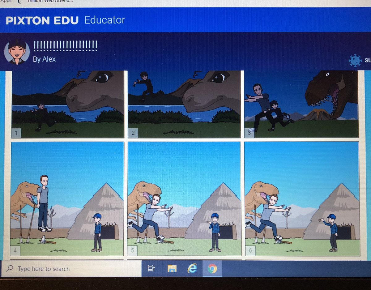 A teacher is apparently pretty tasty to a T-REX, according to 7 &amp; 8-year-old Ss #PIXTON. Not as fast as I used to be 🐢<a href="/JpsTdsb/">West Rouge JPS TDSB</a> <a href="/LC3_TDSB/">TDSB LC3</a>