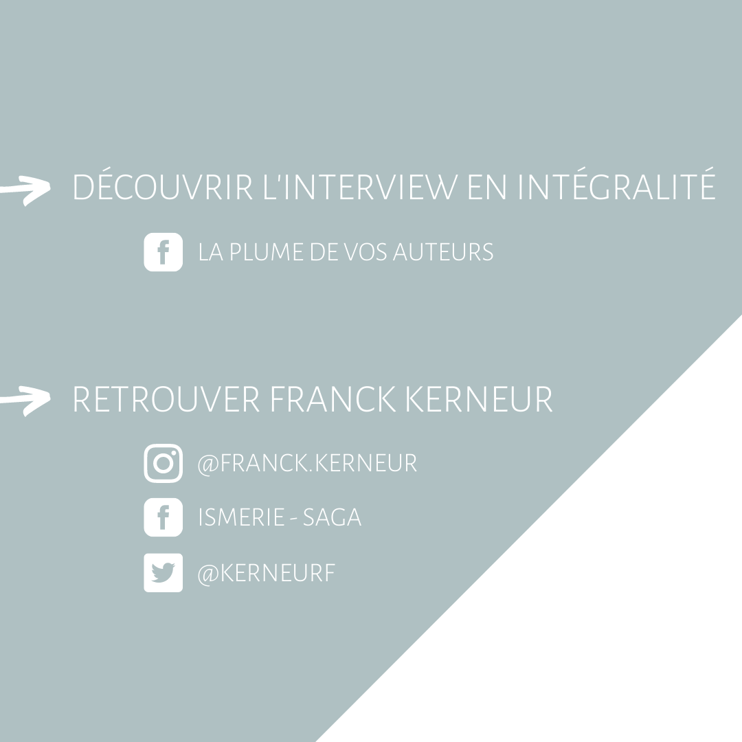 🌼  𝗡𝗢𝗨𝗩𝗘𝗟𝗟𝗘 𝗜𝗡𝗧𝗘𝗥𝗩𝗜𝗘𝗪   🌼

Découvrez ou redécouvrez dès maintenant l'auteur Franck Kerneur (<a href="/KerneurF/">Franck Kerneur</a>) et sa saga "Ismérie" au cœur d'une Interview ! 

🌼 Découvrez "Ismérie", aux éditions <a href="/Libre2L/">Libre2Lire</a>  - libre2lire.fr/Auteurs/nos-au…