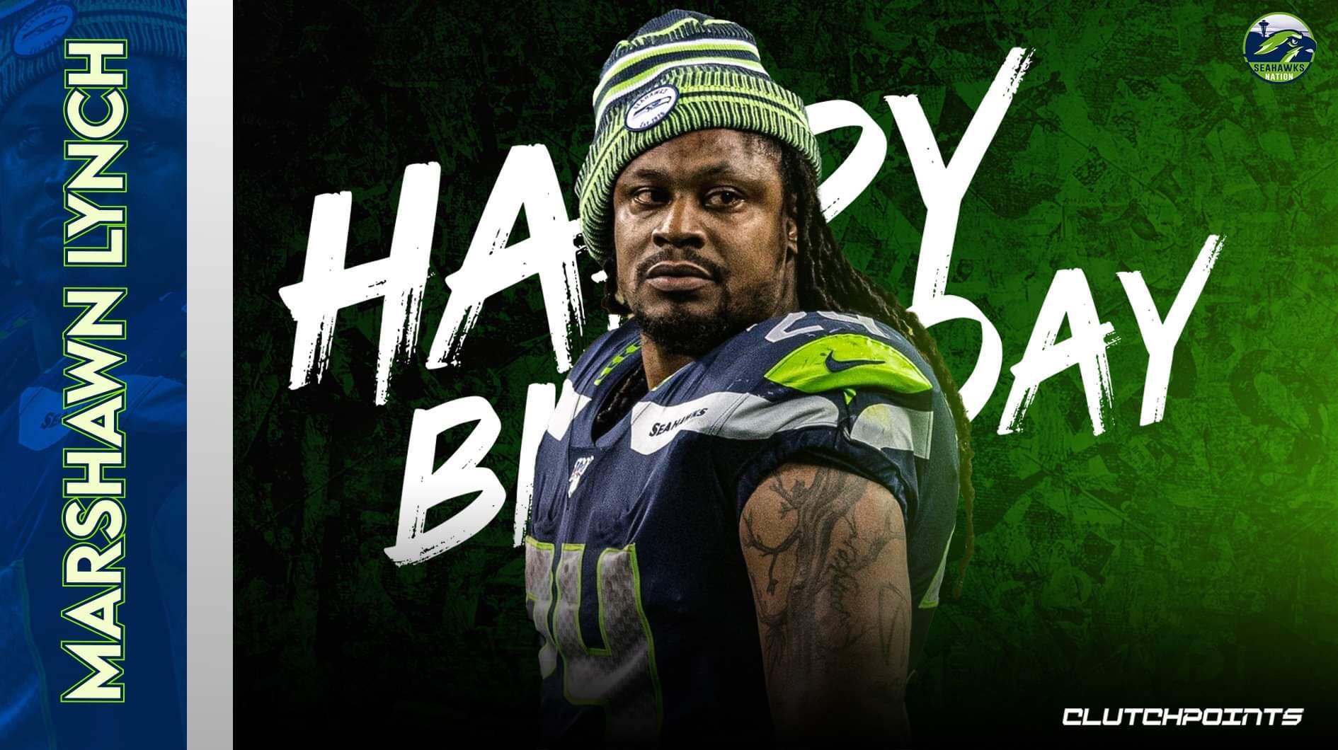 Let\s all wish Marshawn Lynch a happy 35th birthday! 