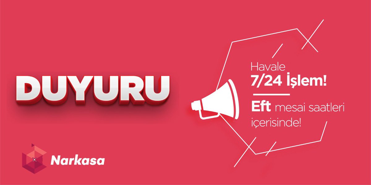 Değerli kullanıcılarımız;

23 Nisan’ın resmi tatil olması sebebiyle 22 Nisan 16:45’ten sonra yapılan EFT ile TL çekme işlemleri 26 Nisan Pazartesi 09:00’dan itibaren gerçekleşecektir. 

Ziraat ve Vakıflar Bankası hesaplarınıza TL çekme işlemlerinize ise 7/24 devam edebilirsiniz.