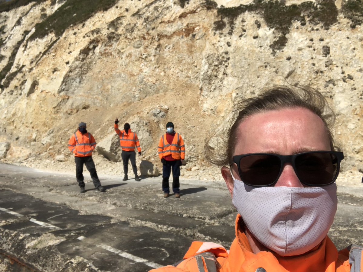 Enjoying working outside, helping tackle erosion on #UK coast. 
.
.
.
#sustainable #EarthDay2021 #environment