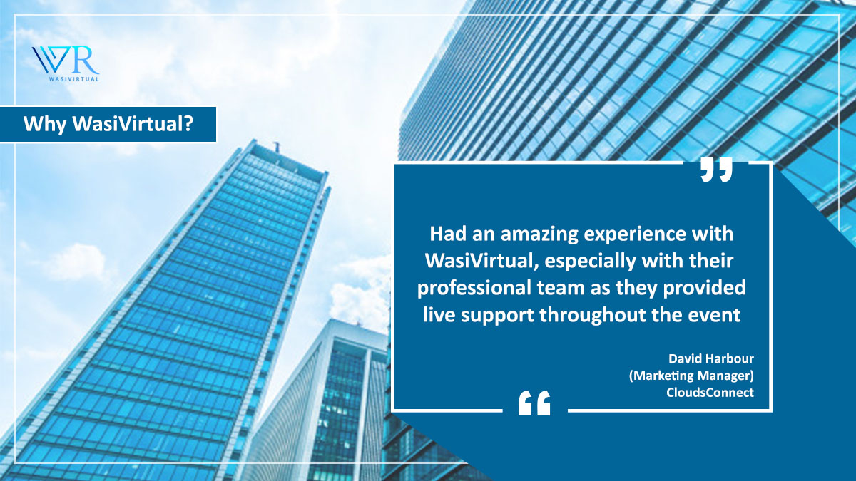 WasiVirtual's tweet image. WasiVirtual has the best digital solutions in store for you. So, why not partner with the top virtual events platform?
Take it from the clients' experience and trust us with your business!
 #customerexperience #SuccessStories #virtualevents #employees