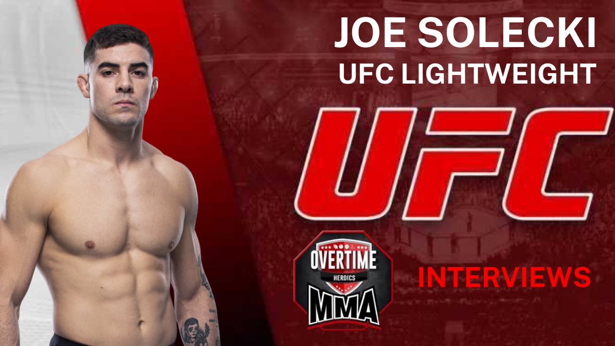 OTHeroicsMMA's tweet photo. Our own @MmaMason sat down with UFC lightweight @JoeSolecki post his victory over Jim Miller at #UFConABC2 They discussed 👇🏻
✅ Recent win against UFC veteran Jim Miller
✅ UFC debut
✅ Biggest inspirations
Full Interview - https://t.co/5N9DuYO8at https://t.co/K8hdalAQhl