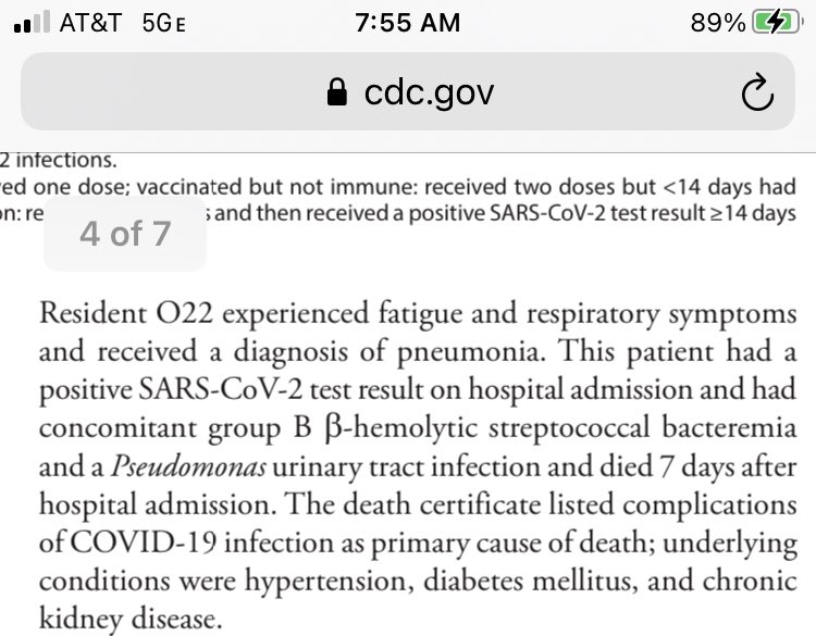 6/ In other words, at least in this sample, the vaccine failed to make  #Covid cases more mild. BTW,  @cdcgov went out of its way to tell us the vaccinated person who died had lots of comorbidities. Do you remember them doing that with anyone else who died of  #Covid? Me neither.
