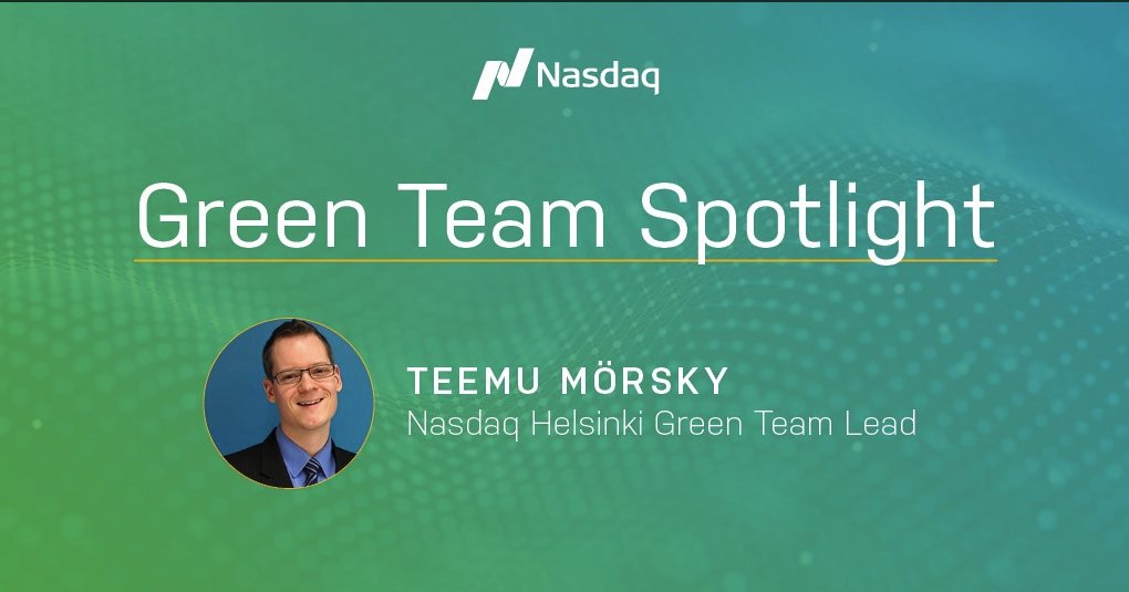 For #EarthWeek, read from our <a href="/Nasdaq/">Nasdaq</a> Helsinki Green Team Lead Teemu Mörsky: “Start small...remember that permanent changes take time, so change just one thing first.” 

Read more about how our Green Team is activating globally: spr.ly/6016H2nra