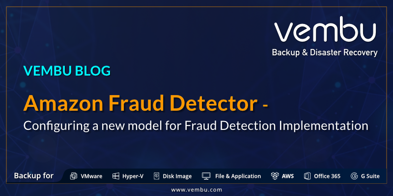 vembutech's tweet photo. A detailed blog on Amazon Fraud Detector - Learn how to configure a new model for Fraud Detection Implementation.  https://t.co/4bK4uQKN4L
#AWS #AmazonFraudDetector https://t.co/THnlOd7KVH