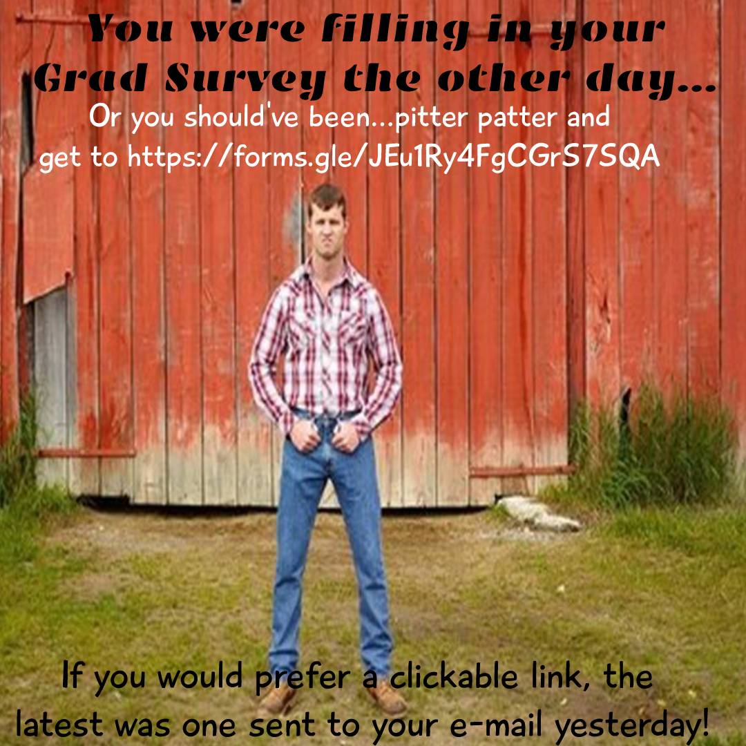 Attention grads...we are still waiting on some grad surveys!  Please get them done today at forms.gle/JEu1Ry4FgCGrS7…
<a href="/OSSAnnouncement/">OSS Announcements</a>