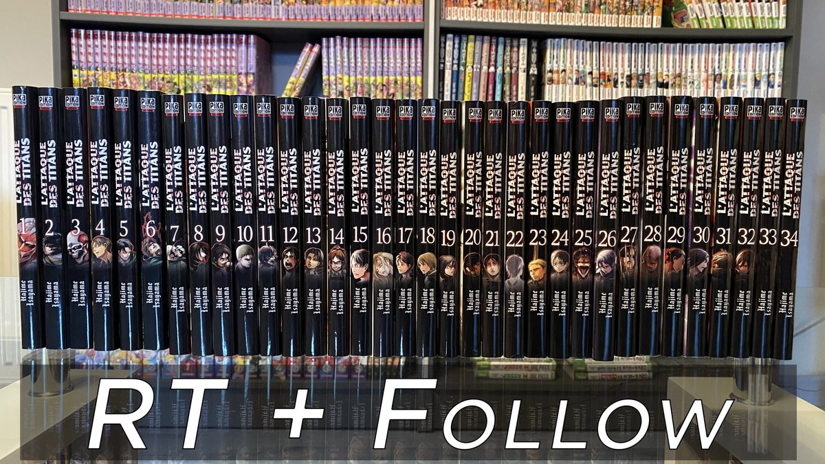 L attaque Des Titans Collection Complete L'Attaque Des Titans FR on X: "Pour attendre la suite de l'Animé... Gros concours ! ↪️ RT + FOLLOW @Sdchachaze & @AttaqueTitansFR pour tenter de remporter ; L'INTÉGRALITÉ des Tomes de Shingeki