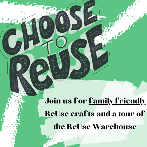 Join us here on facebook for family-friendly virtual tours of the Reuse Warehouse + demonstrations of repurposing materials diverted from landfills. A limited number of socially-distanced guests may attend the event in person. RSVP to: reuse.warehouse@houstontx.gov