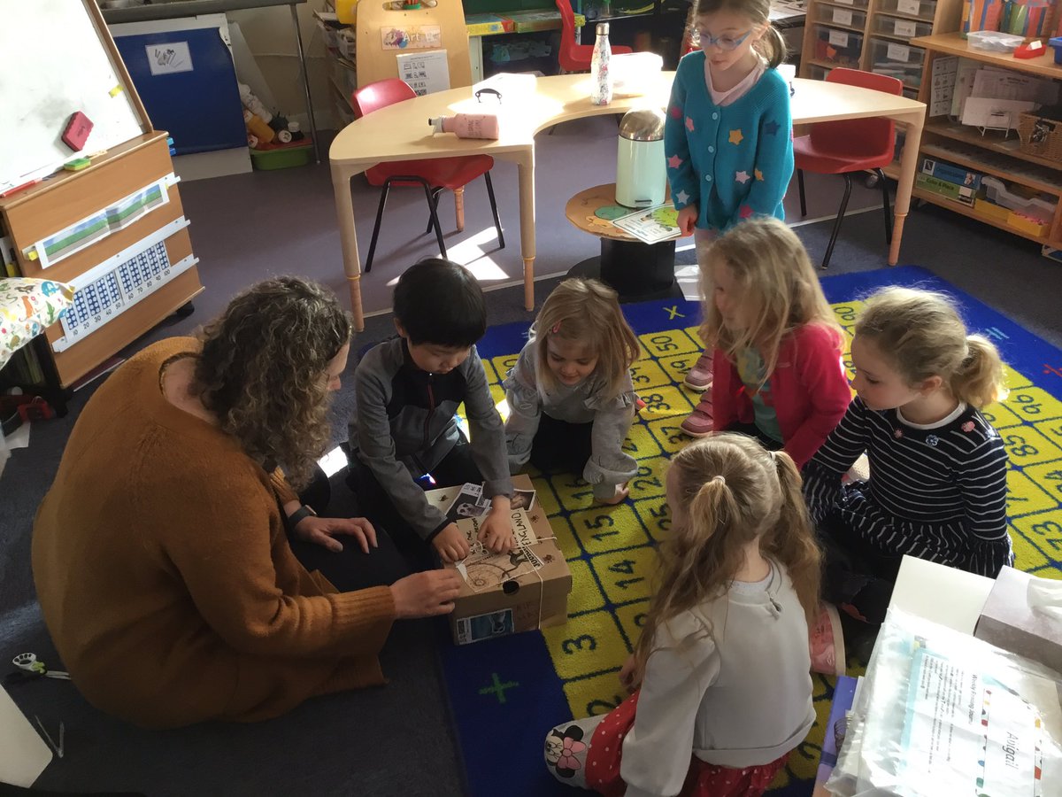 Year 1 had a surprise package delivered this week! Sunny the Meerkat has come to stay for a little while at Frensham. He brought a book and story map to help the children learn about him. He has already written a postcard home about his lovely new friends. <a href="/MacmillanKidsUK/">Macmillan Children's Books</a>