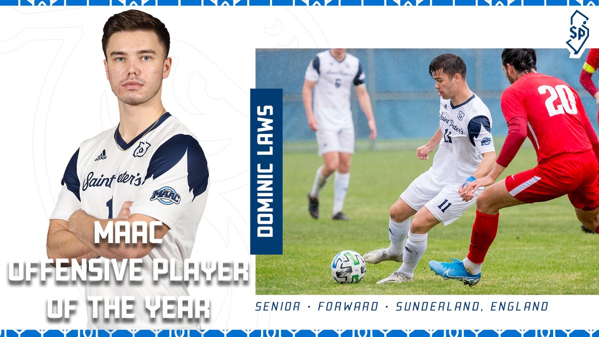 He's done it again Peacock Nation! For the second year in a row, your Men's #MAACSoccer Offensive Player of the Year is Dominic Laws‼️

Well done on another fantastic year Dom!

#StrutUp🦚