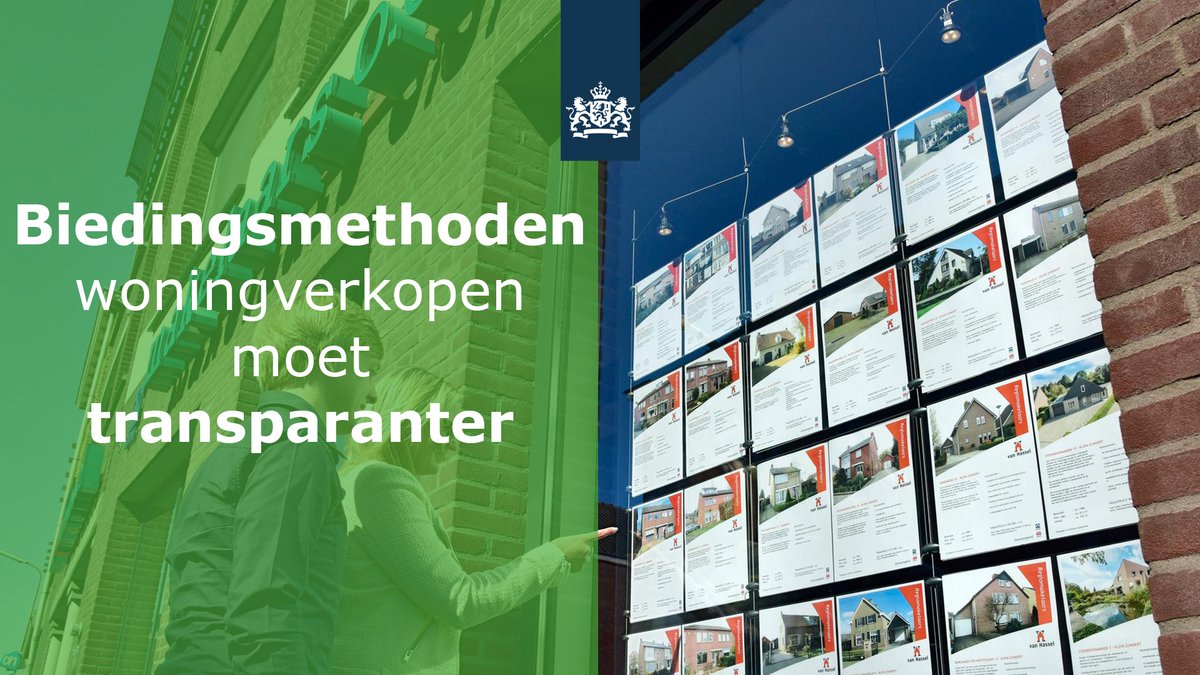 MinBZK's tweet image. Het proces rondom de aan- en verkoop van woningen moet transparanter. Dat stelt minister @KajsaOllongren in een brief aan de Tweede Kamer.🏘️

Makelaars geven nu onvoldoende inzicht in de gehanteerde biedingsmethoden bij de verkoop van een woning.⤵️

nieuwsbzk.nl/1944443.aspx?t…
#Wonen