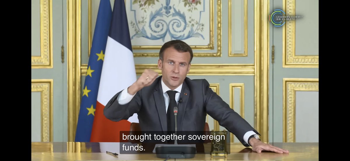 France’s Macron talks about the importance of carbon pricing “If we don’t set a price for carbon, there won’t be an energy transition”“We need to completely transform our finanical system”