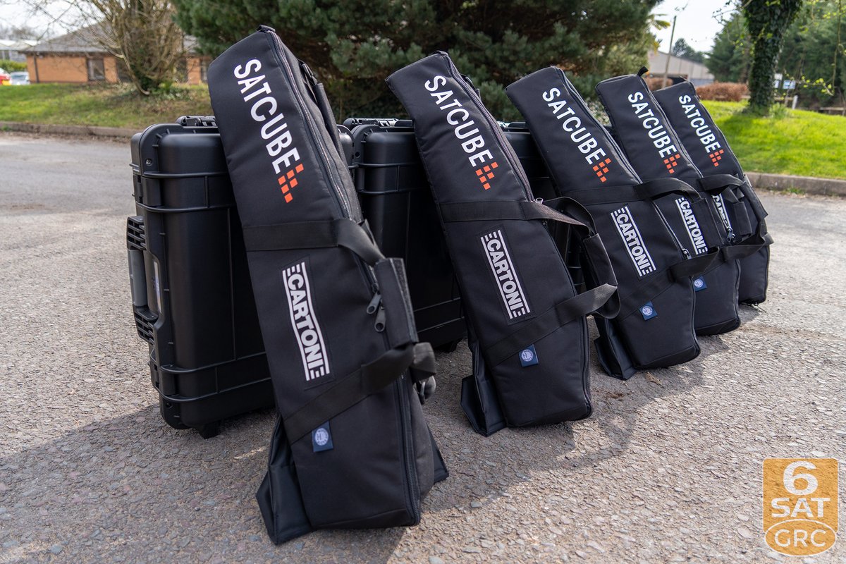 grcltd's tweet photo. Quintet of @Satcubeterminal and the 1st terminals on our new #6SAT offering 📡🎉 Delivering global-coverage single source, SATCOM as a service with hardware airtime training and support for hassle-free connectivity. Online in 10 mins #Satcube is ideal for transportable voice+data https://t.co/D3GfvVruLr