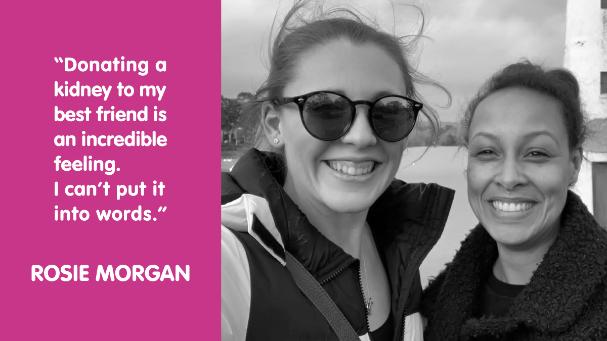 Here are two best friends, Rosie and Zoe. 

Last month, Rosie donated a kidney to her friend, who had suffered with kidney failure since 2018 🙌 

Read their story 👉 itv.com/news/wales/202…

#MakeItClear