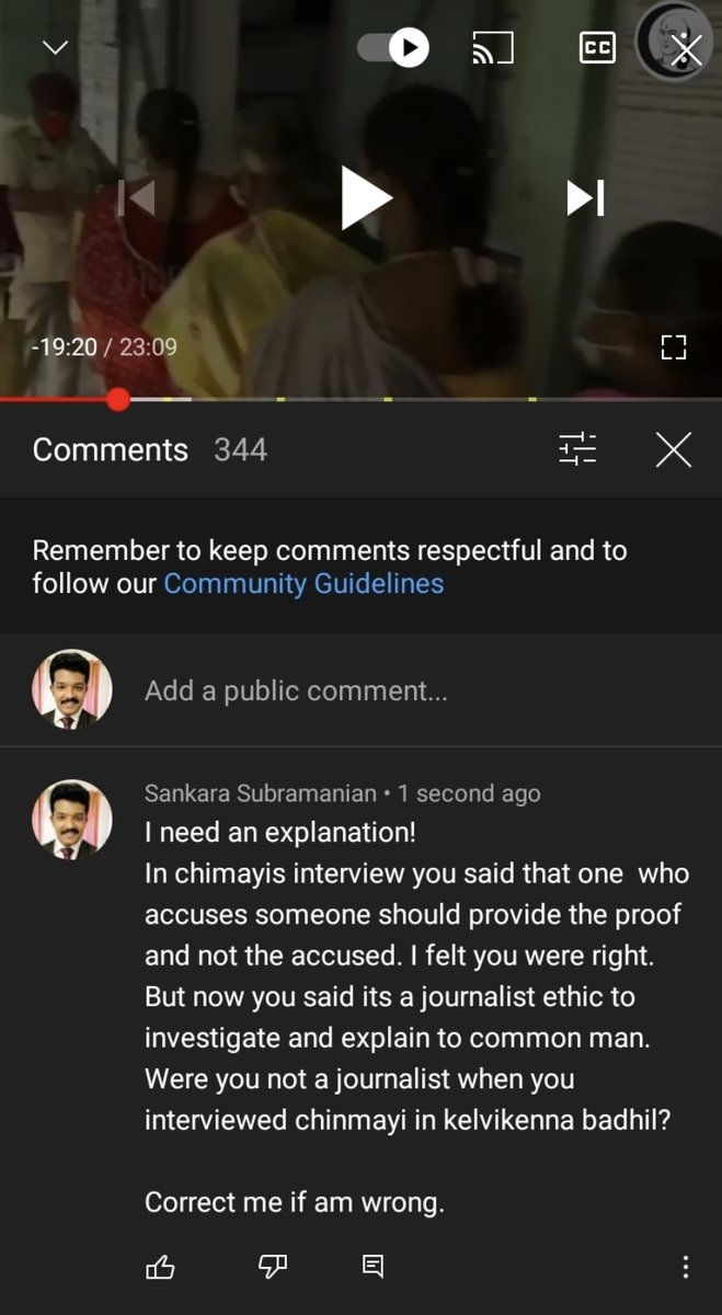 Chinmayi's tweet photo. My heartfelt thanks to this gentleman and his question. 

Finally someone sees how biased some people were in the Mr. Vairamuthu Sexual harassment issue and my subsequent ban by another #MeToo accused, BJP’s Mr. Radha Ravi. https://t.co/eXMzzobsTA