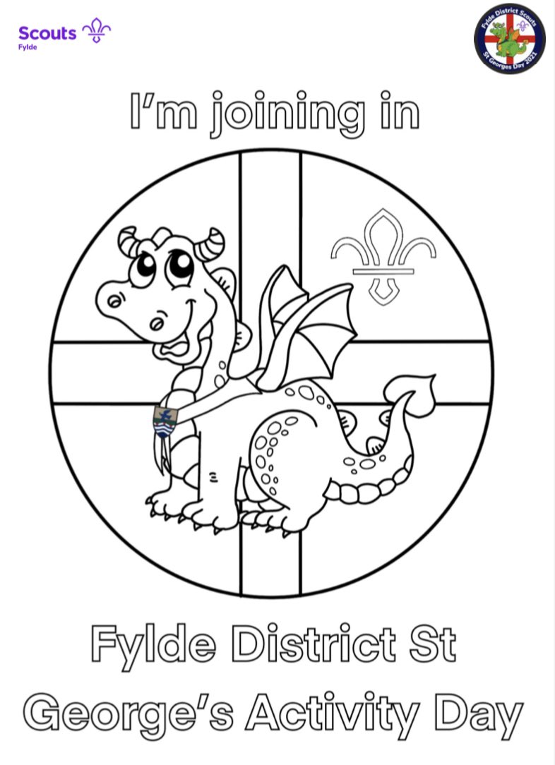 How many of these fantastic signs do you think will be spotted around Fylde District this weekend ??? 

Why not get involved with our Super St George Sunday this weekend!

Find out how to get involved here fyldescouts.org.uk/st-georges-act… #FyldeScoutsStGeorge2021