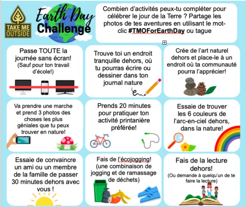 #JourdelaTerre2021 Special thanks to Julie for translating our challenge into French! #TMOForEarthDay