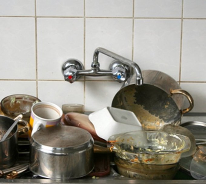 Сбор грязной посуды